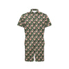 Alpaca Cactus Design Themed Print Men's Romper