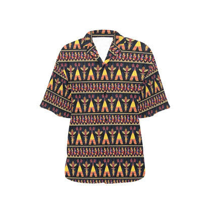 Totem Pole Design Women's Hawaiian Shirt