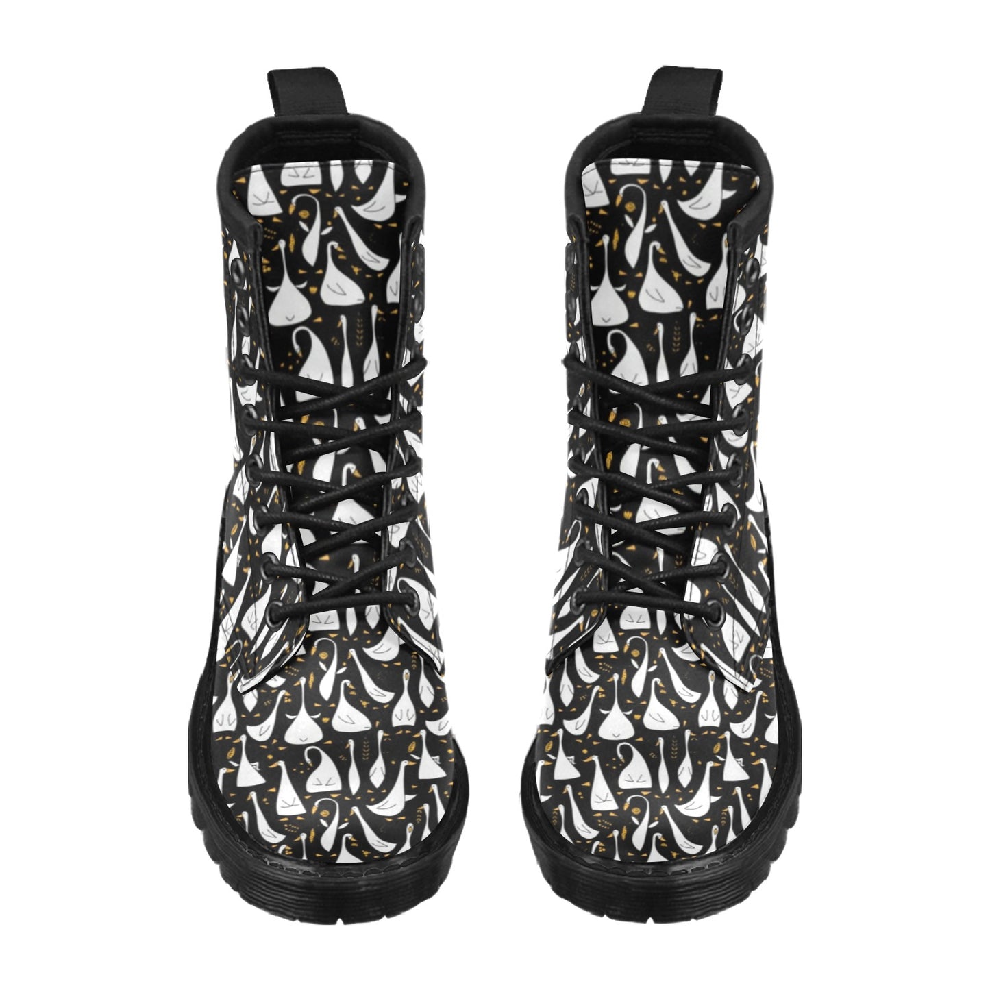 Goose Print Design LKS401 Women's Boots