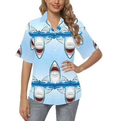 Shark Bite Women's Hawaiian Shirt