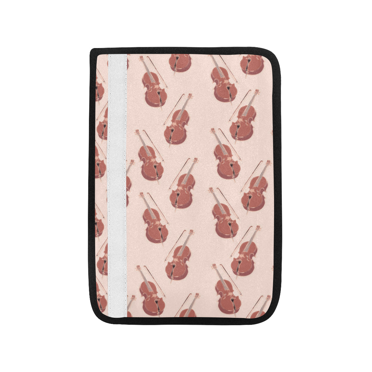 Cello Pattern Print Design 03 Car Seat Belt Cover