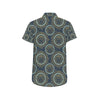 Boho Sun Dream Men's Short Sleeve Button Up Shirt