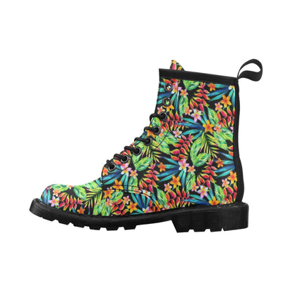 Heliconia Pattern Print Design HL09 Women's Boots