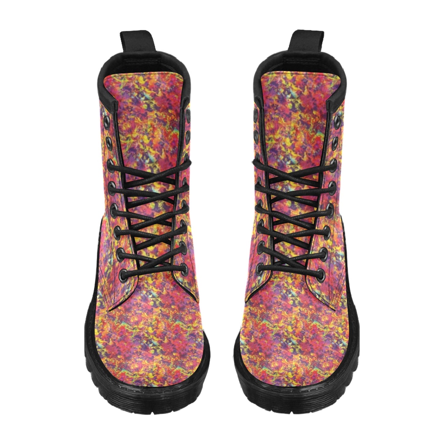 Splatter Print Design LKS303 Women's Boots
