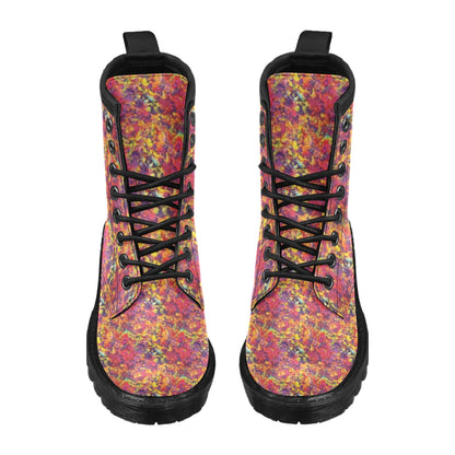 Splatter Print Design LKS303 Women's Boots