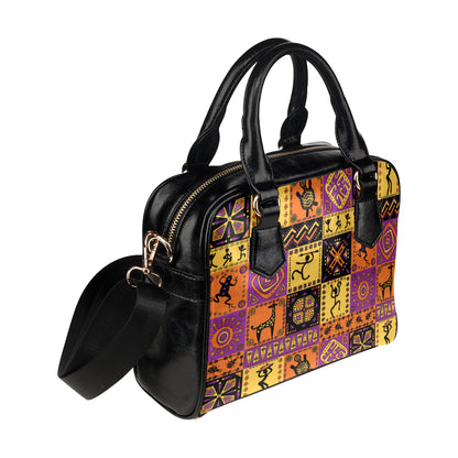 African Pattern Print Design 02 Shoulder Handbag