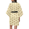 Poop Emoji Pattern Print Design A02 Women's Short Kimono