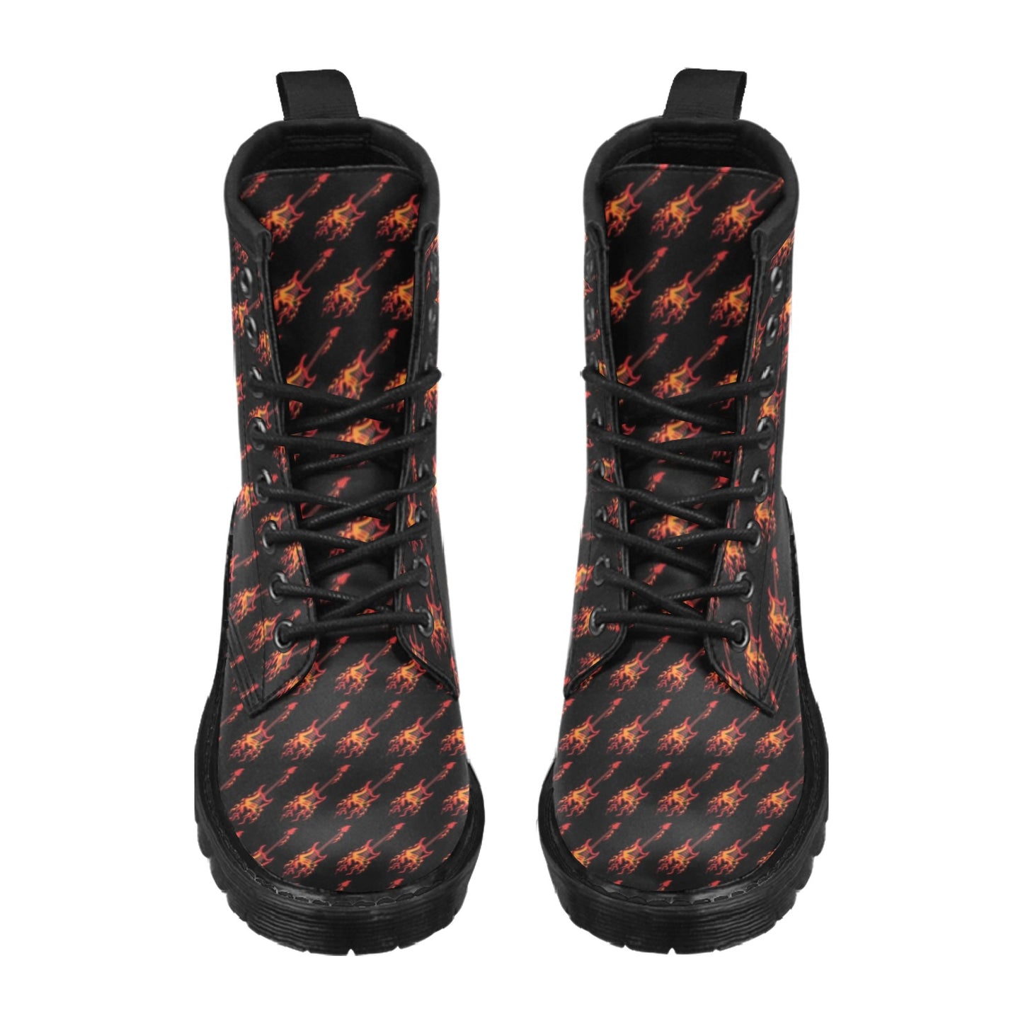 Electric Guitar Print Design LKS406 Women's Boots
