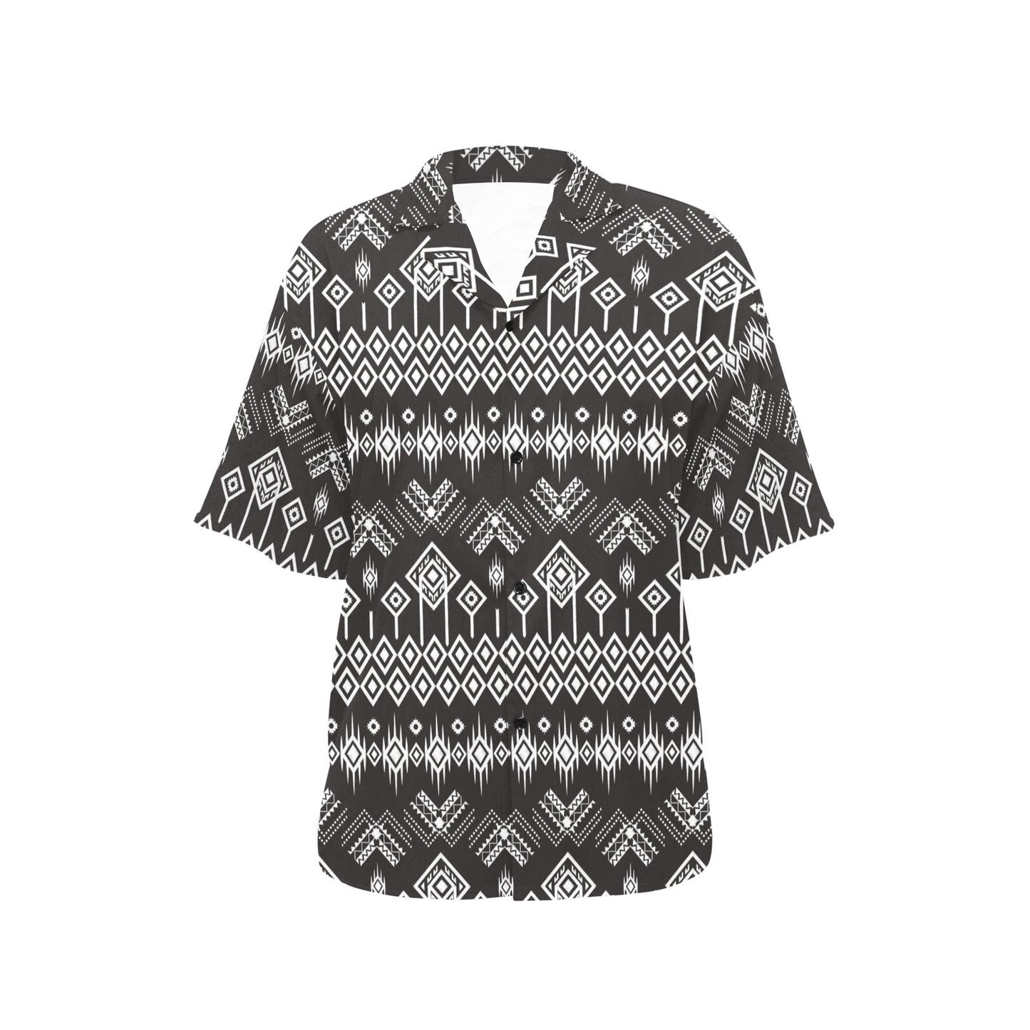Tribal Pattern Print Design LKS304 Women's Hawaiian Shirt