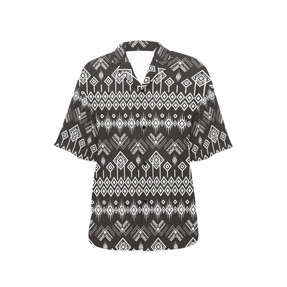 Tribal Pattern Print Design LKS304 Women's Hawaiian Shirt