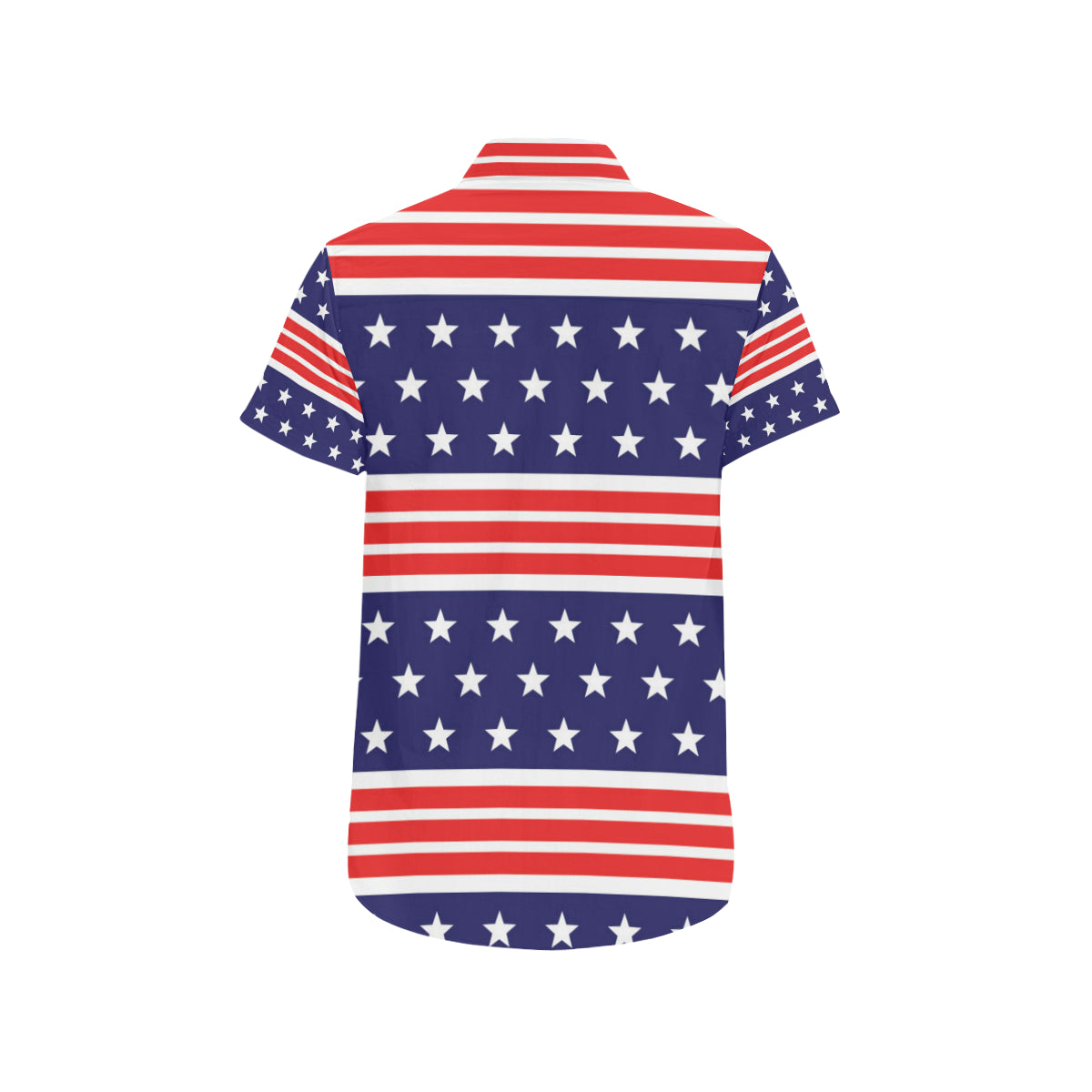 Patriotic Pattern Print Design A04 Men's Short Sleeve Button Up Shirt