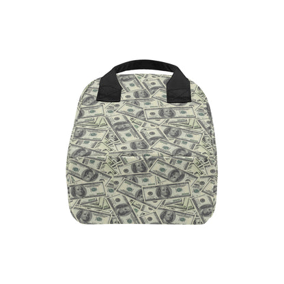 Dollar Pattern Print Design DO02 Insulated Lunch Bag