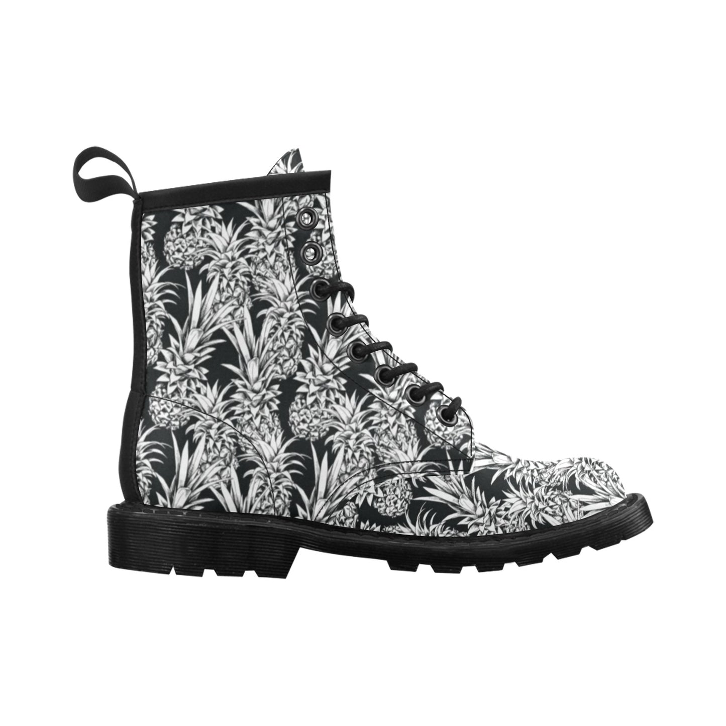 Pineapple Pattern Print Design PP08 Women's Boots