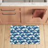 Ocean Wave Pattern Print Kitchen Mat