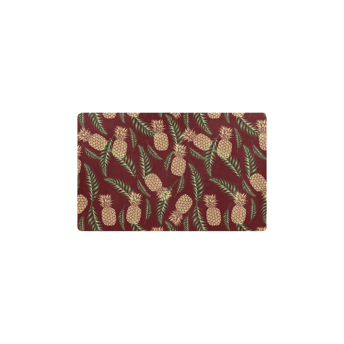 Pineapple Pattern Print Design PP013 Kitchen Mat