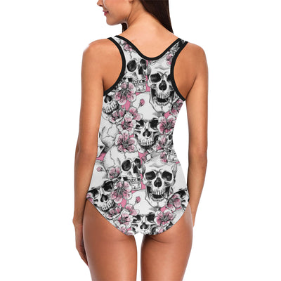 Cherry Blossom Pattern Print Design CB03 Women Swimsuit