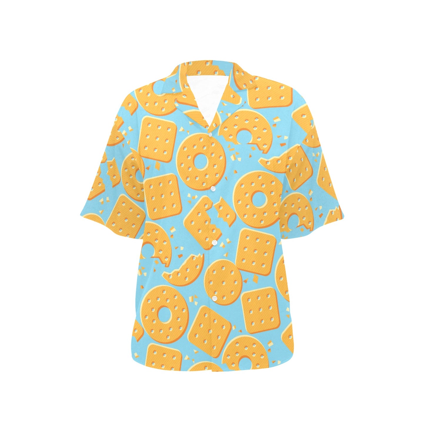 Cracker Pattern Print Design 02 Women's Hawaiian Shirt