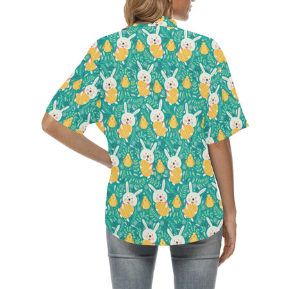 Easter Eggs Pattern Print Design RB02 Women's Hawaiian Shirt