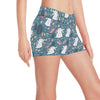 Rabbit Pattern Print Design RB013 Yoga Shorts