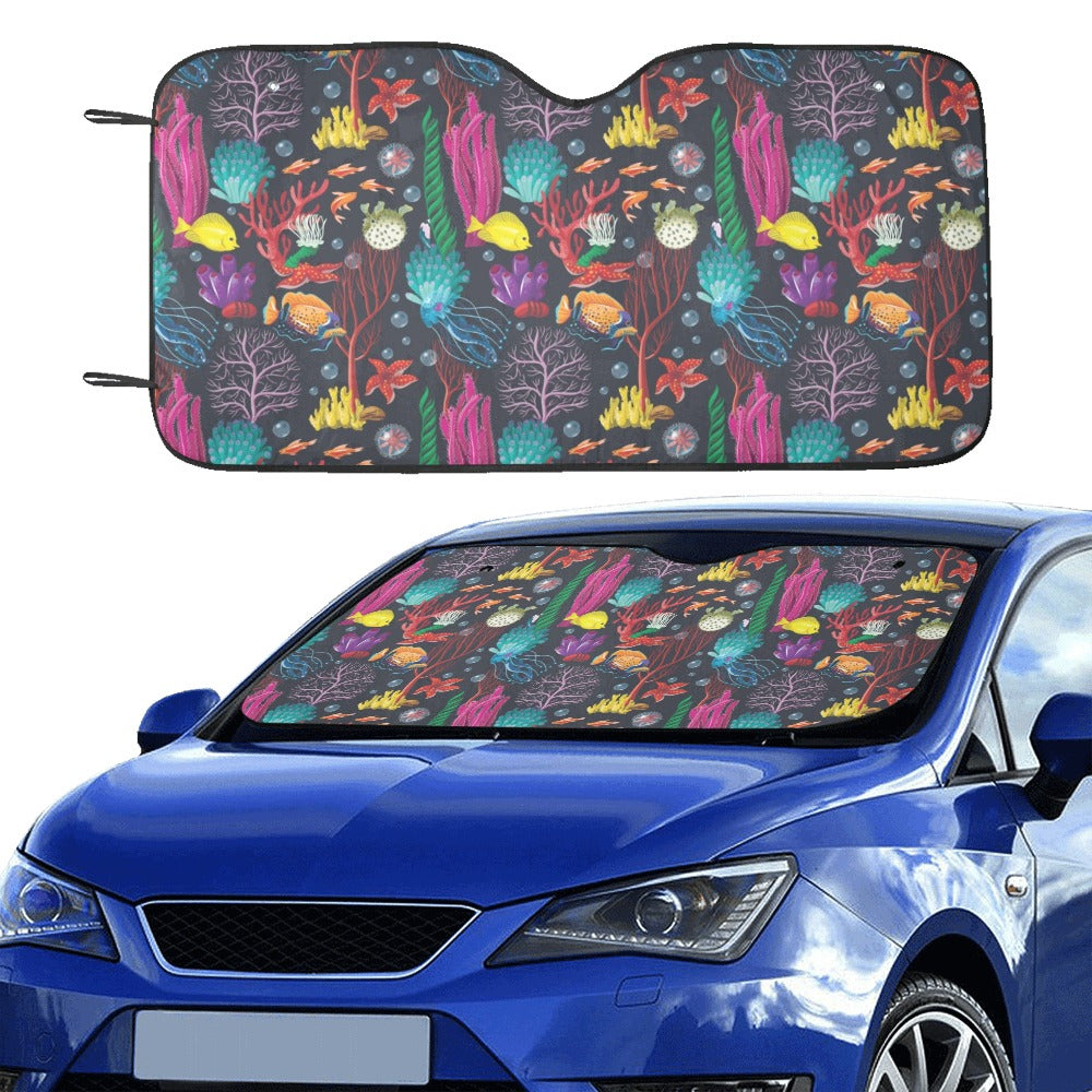Underwater Cute Print Design LKS303 Car front Windshield Sun Shade