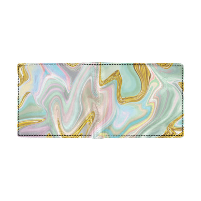 Gold Sweet Marble Men's ID Card Wallet