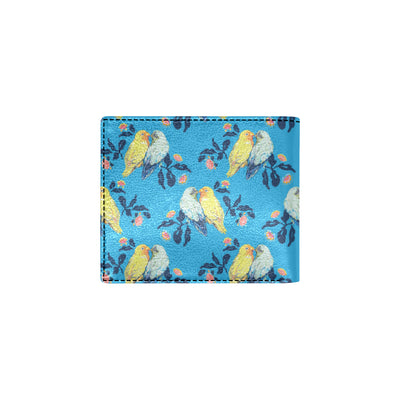 Lovebird Pattern Print Design 03 Men's ID Card Wallet