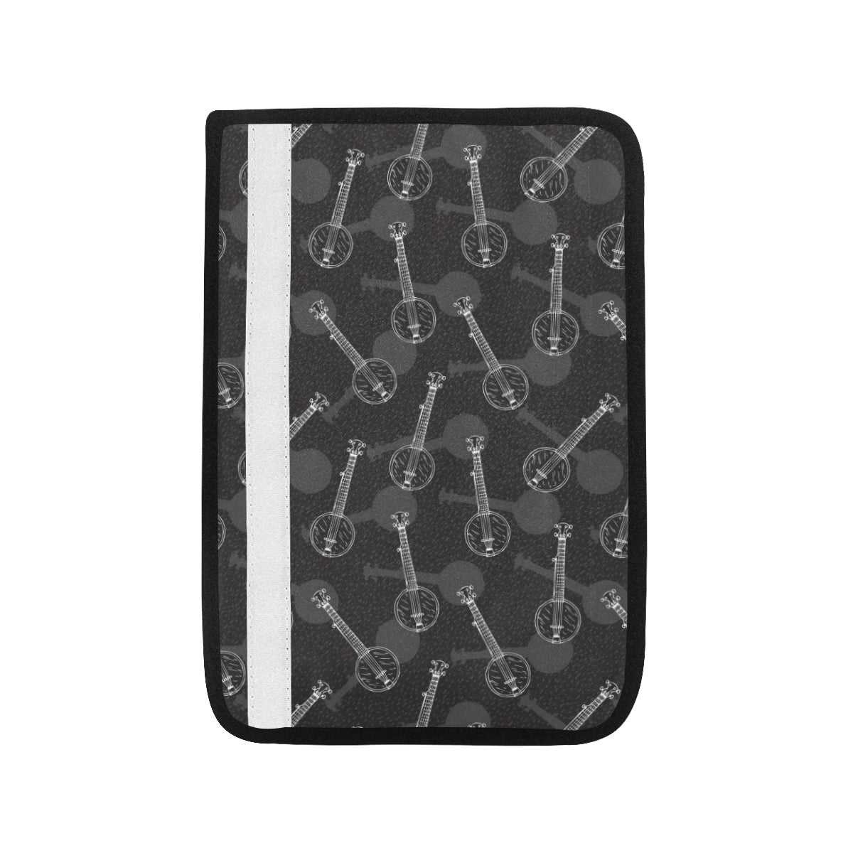 Banjo Pattern Print Design 03 Car Seat Belt Cover