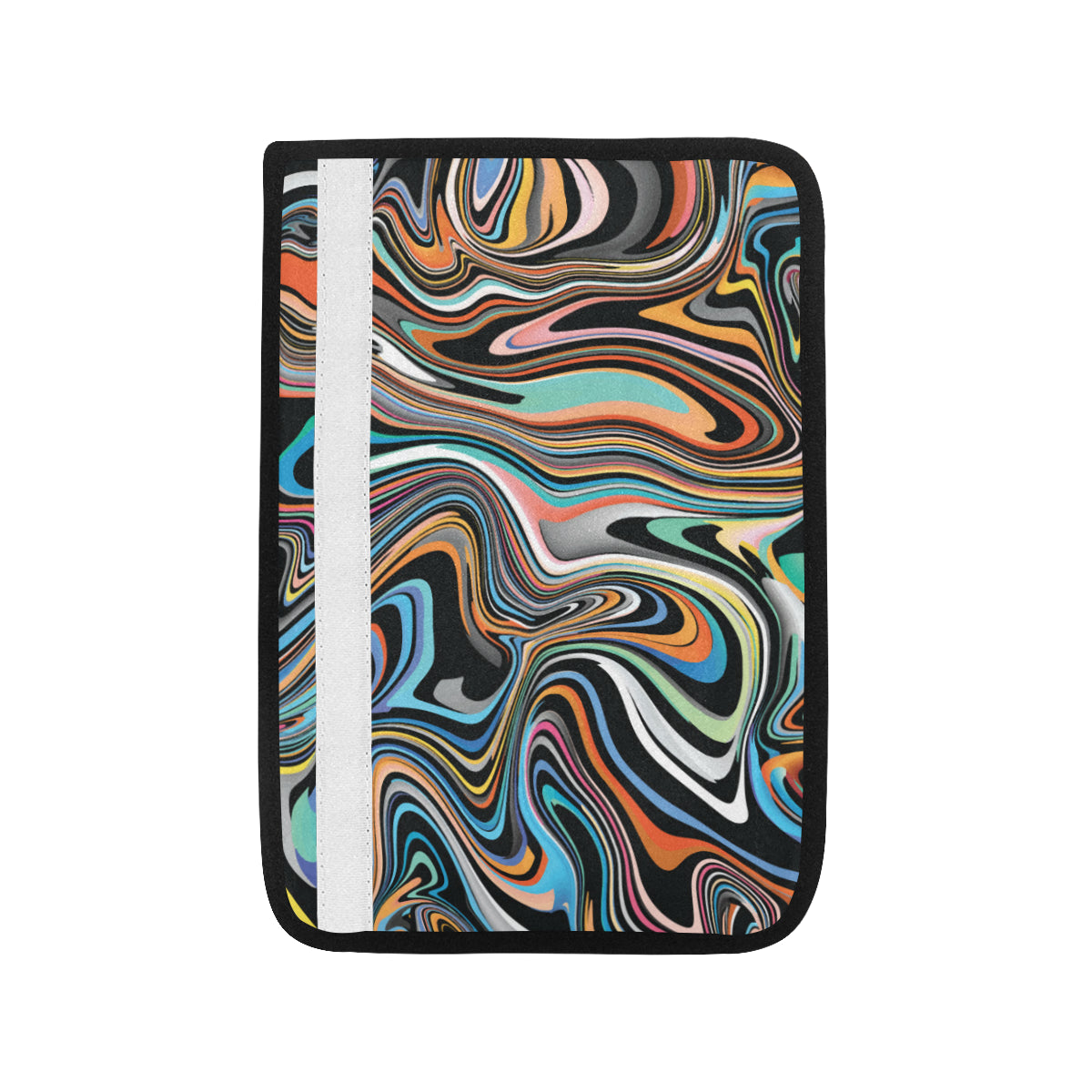 Liquid Pattern Print Design 02 Car Seat Belt Cover