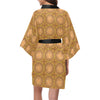 Celtic Pattern Print Design 01 Women's Short Kimono