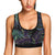 Tropical Palm Leaves Pattern Brightness Sports Bra