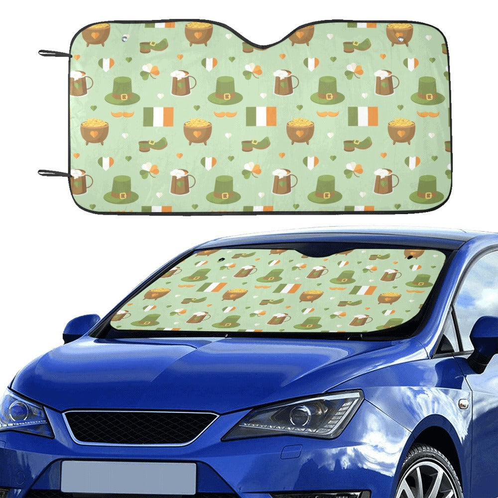 St Patricks Day Print Design LKS302 Car front Windshield Sun Shade
