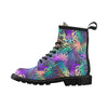 Neon Flower Tropical Palm Leaves Women's Boots