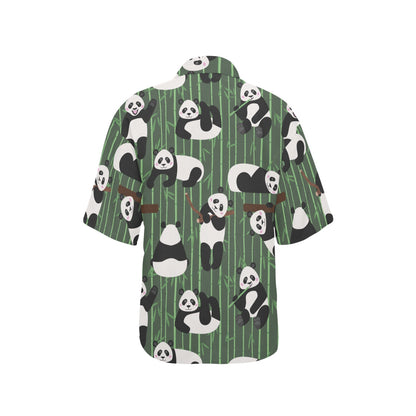 Panda Pattern Print Design A04 Women's Hawaiian Shirt