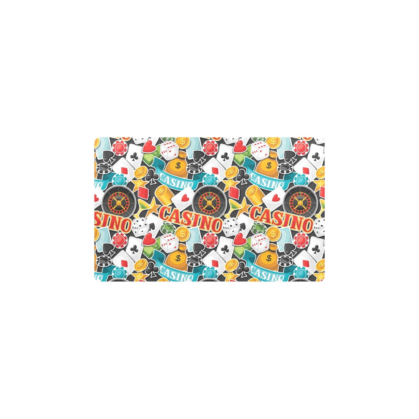 Casino Pattern Print Design 03 Kitchen Mat