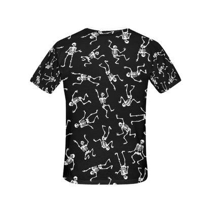 Skeleton Print Design LKS305 Women's  T-shirt