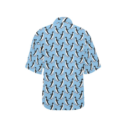 Penguin Dance Pattern Women's Hawaiian Shirt