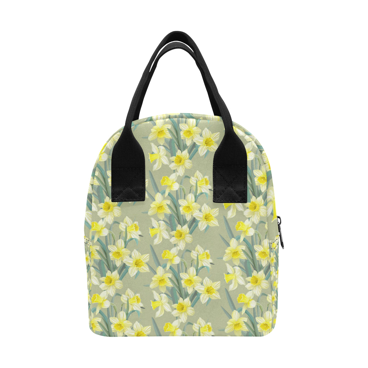 Daffodils Pattern Print Design DF01 Insulated Lunch Bag