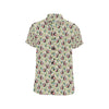 Rooster Print Design Men's Short Sleeve Button Up Shirt