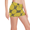 Sunflower Pattern Print Design SF06 Yoga Shorts