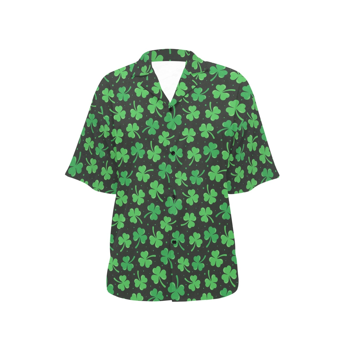 Clover Pattern Print Design 04 Women's Hawaiian Shirt