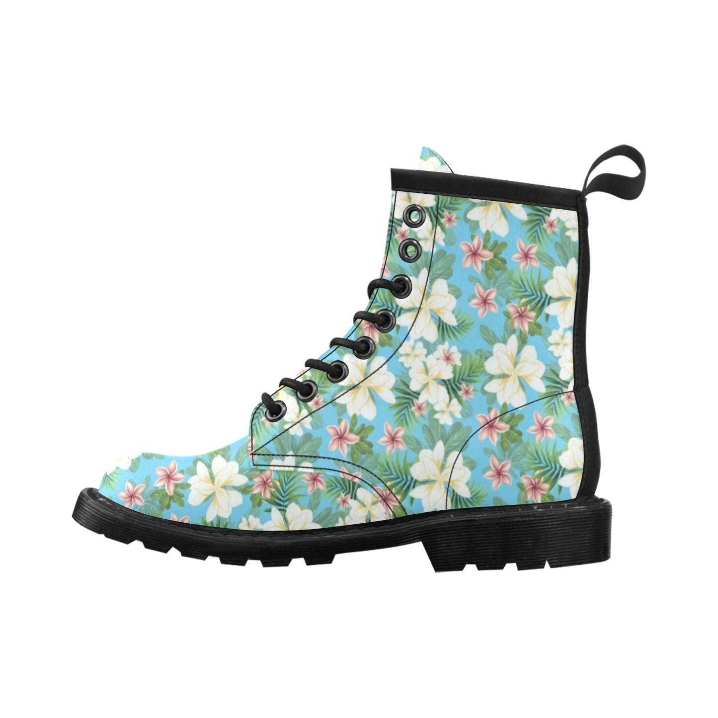 Plumeria Pattern Print Design PM028 Women's Boots