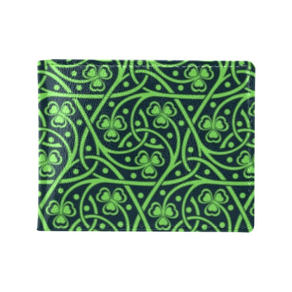 Shamrock Themed Print Men's ID Card Wallet