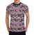 Hibiscus Pink Zigzag Line Pattern Design LKS307 Men's All Over Print T-shirt