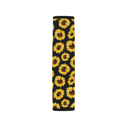 Sunflower Pattern Print Design SF05 Car Seat Belt Cover