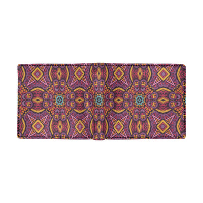 Bohemian Pattern Print Design 10 Men's ID Card Wallet