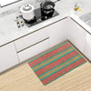 African Colorful Zigzag Print Pattern Kitchen Mat