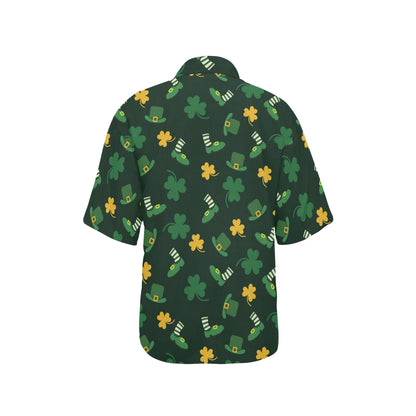 St Patricks Day Print Design LKS306 Women's Hawaiian Shirt
