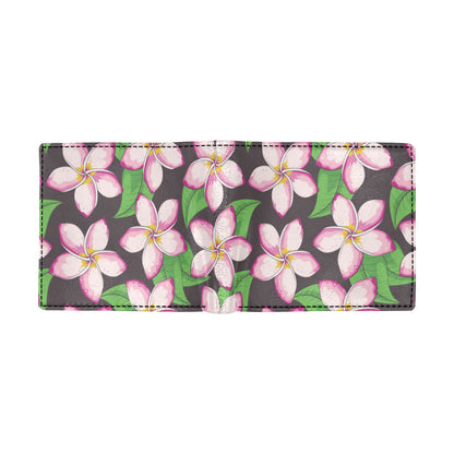 Pink Plumeria Pattern Print Design PM019 Men's ID Card Wallet