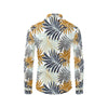 Colorful Tropical Palm Leaves Men's Long Sleeve Shirt