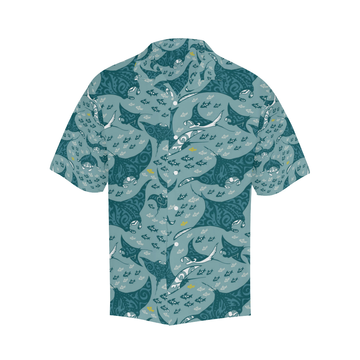 Manta Ray Tribal Pattern Print Design 03 Men's Hawaiian Shirt